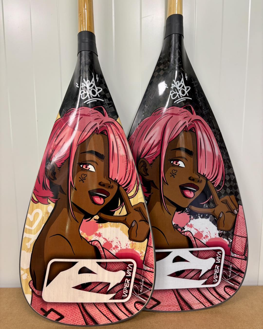 K-POP design by albishop.pro — Viper Va'a paddle (full)