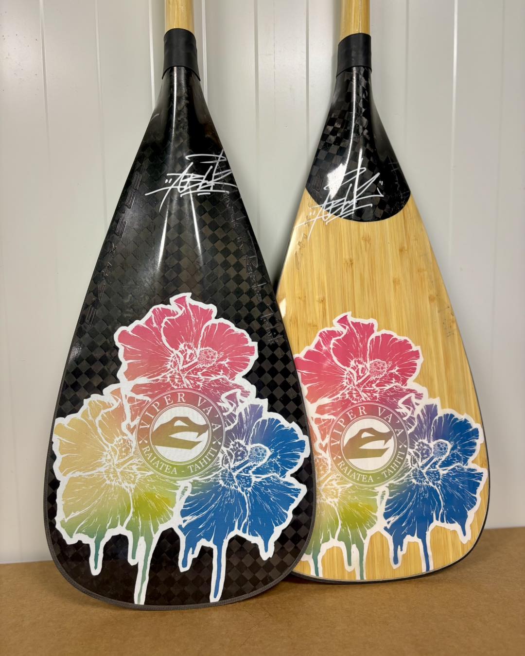 Primarybiscus design by AbuZe — Viper Va'a paddle (full)
