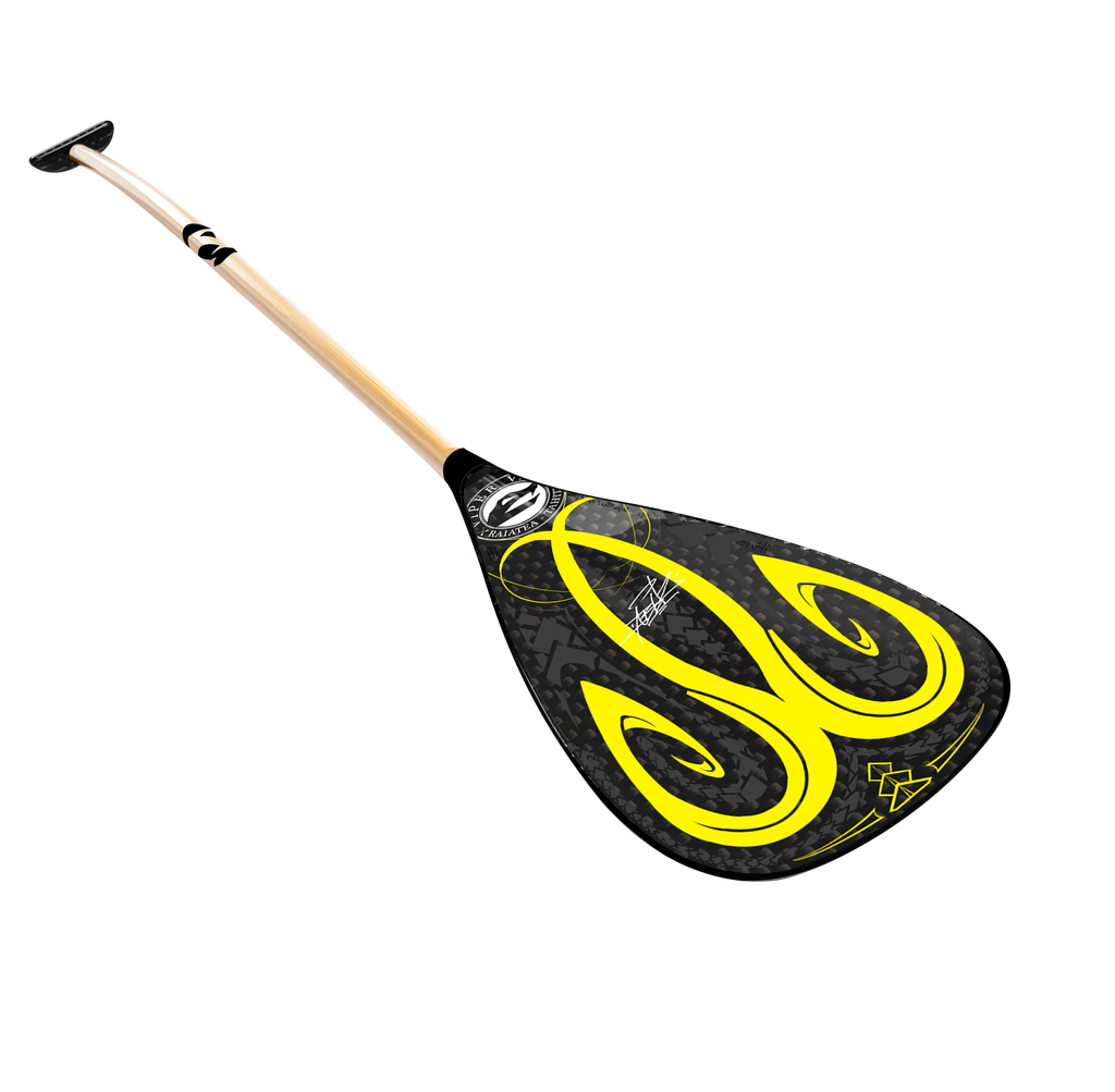 Carbon blade, bamboo shaft