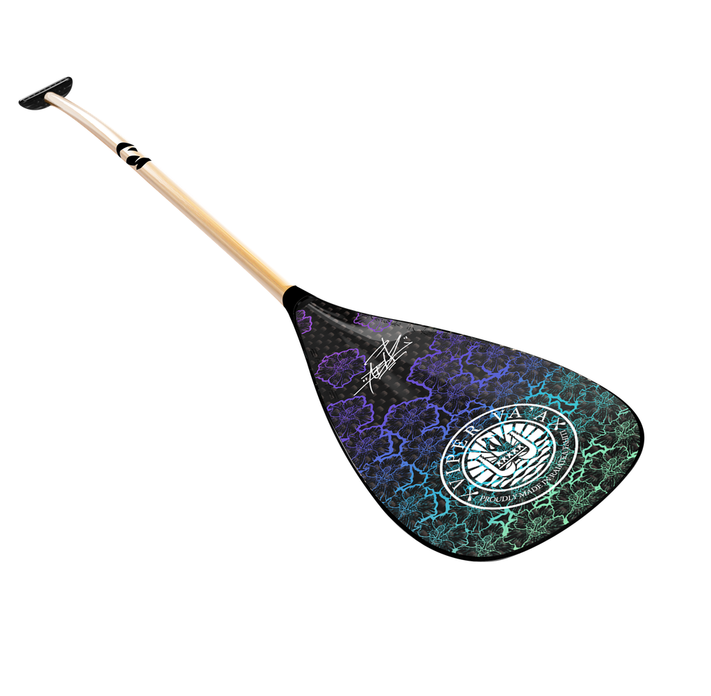 Carbon blade, bamboo shaft