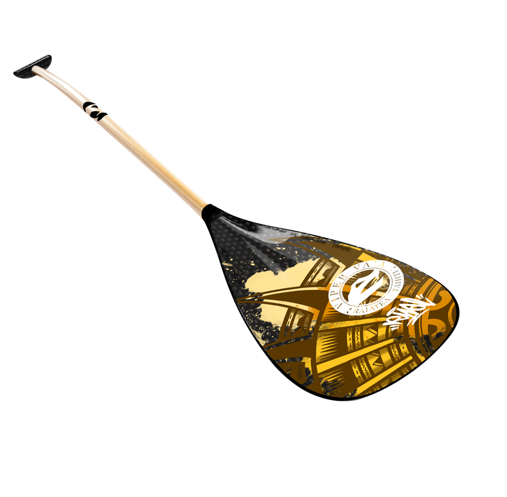 Carbon blade, bamboo shaft