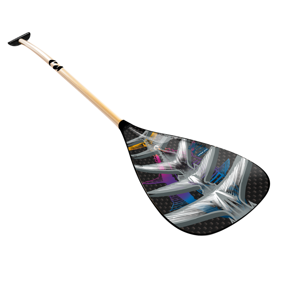 Carbon blade, bamboo shaft
