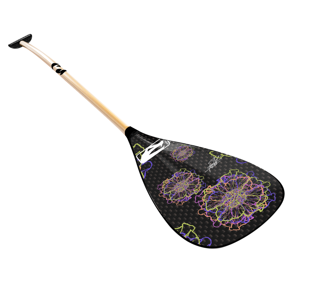 Carbon blade, bamboo shaft