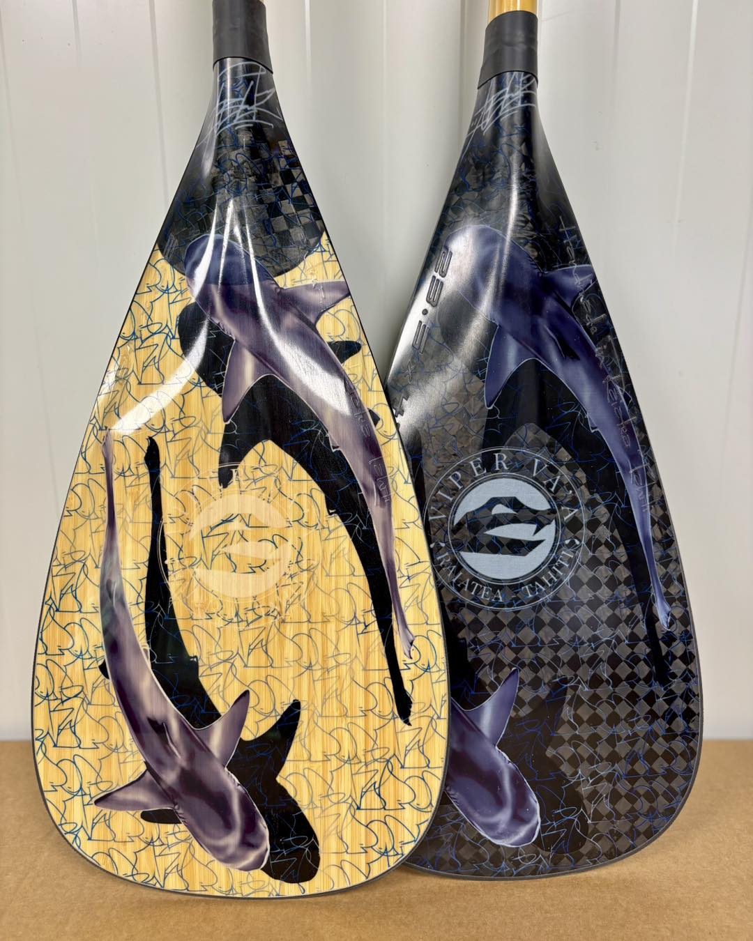 Ma'o Dance design by AbuZe — Viper Va'a paddle (full)