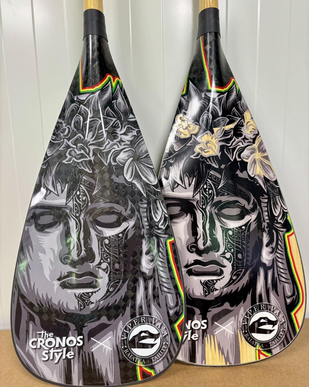 Vahine Liberty design by cronosstyle — Viper Va'a paddle (full)