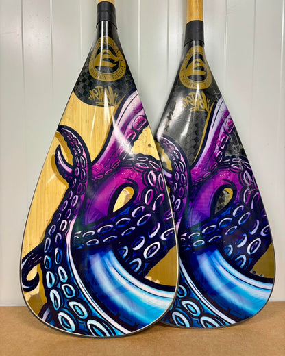 Oro Marron design by RIVAL — Viper Va'a paddle (full)