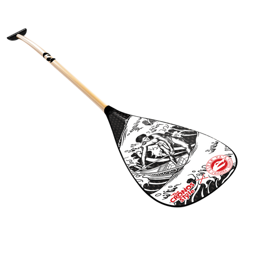Carbon blade, bamboo shaft