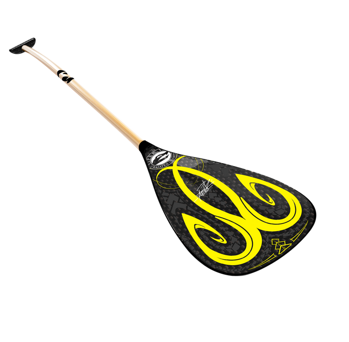 Carbon blade, bamboo shaft