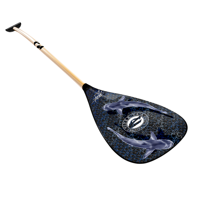 Carbon blade, bamboo shaft