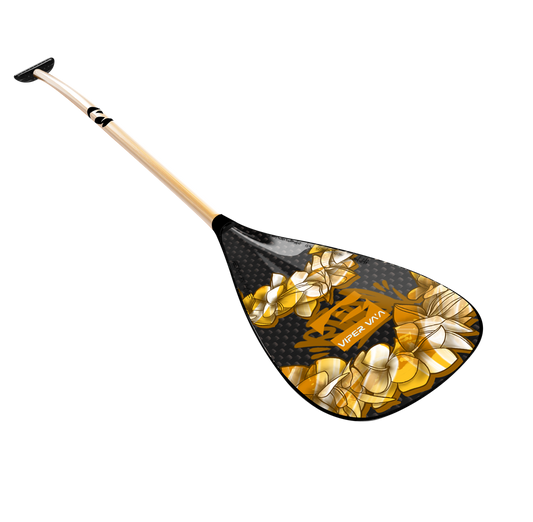 Carbon blade, bamboo shaft