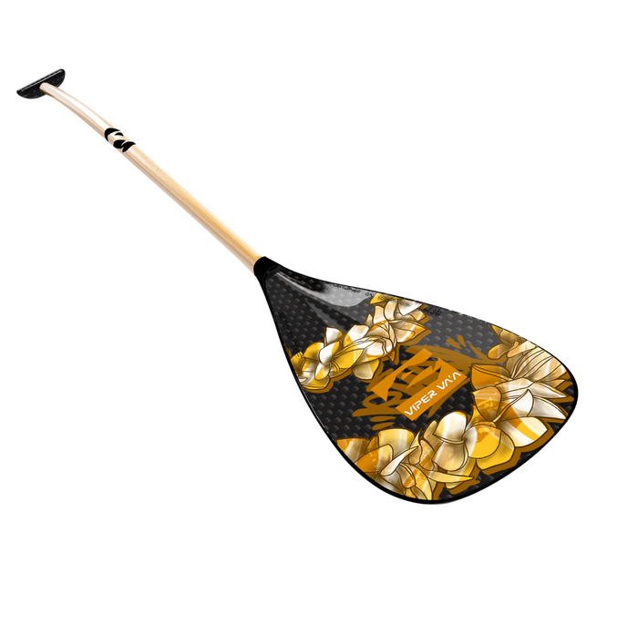 Carbon blade, bamboo shaft
