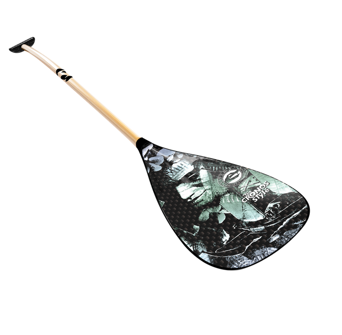 Carbon blade, bamboo shaft