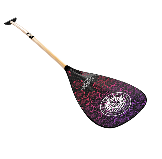Carbon blade, bamboo shaft
