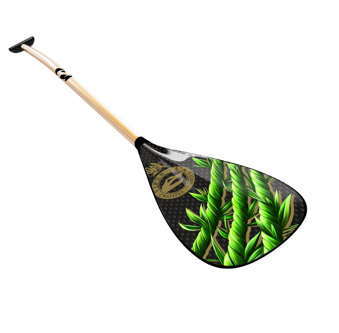 Carbon blade, bamboo shaft