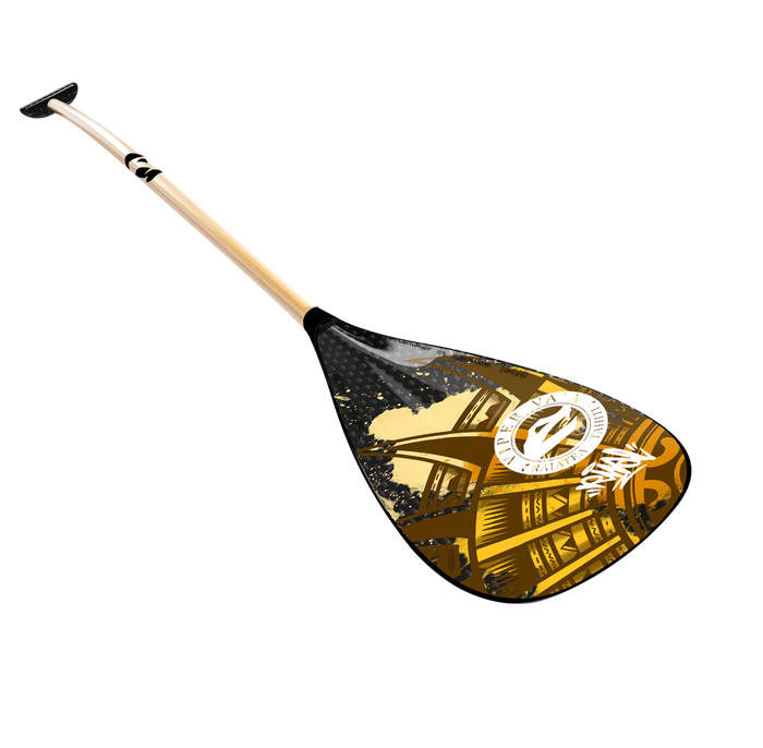Carbon blade, bamboo shaft
