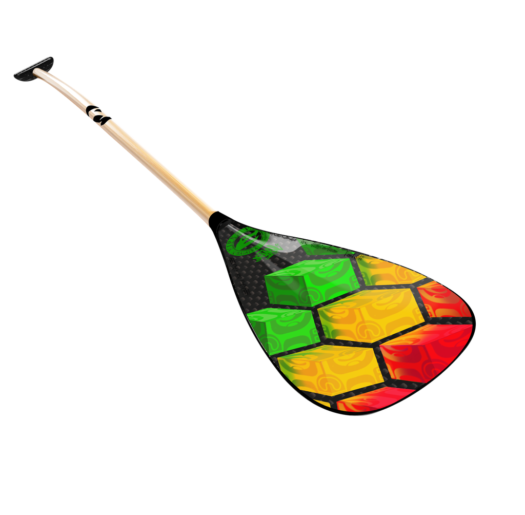 Carbon blade, bamboo shaft