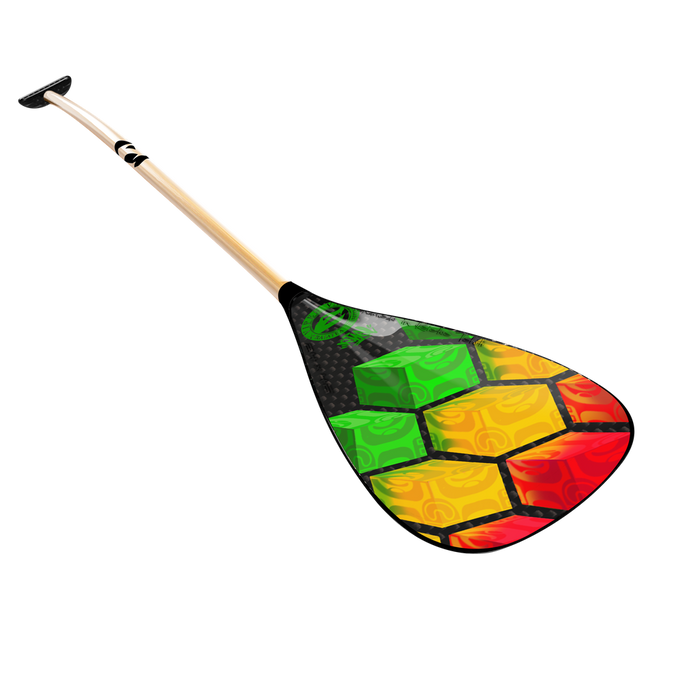 Carbon blade, bamboo shaft