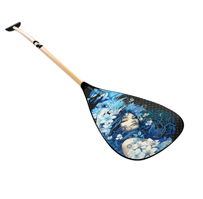 Carbon blade, bamboo shaft