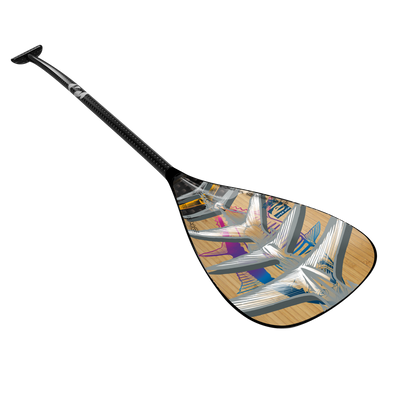 Bamboo blade, carbon shaft
