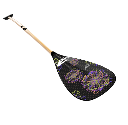 Carbon blade, bamboo shaft